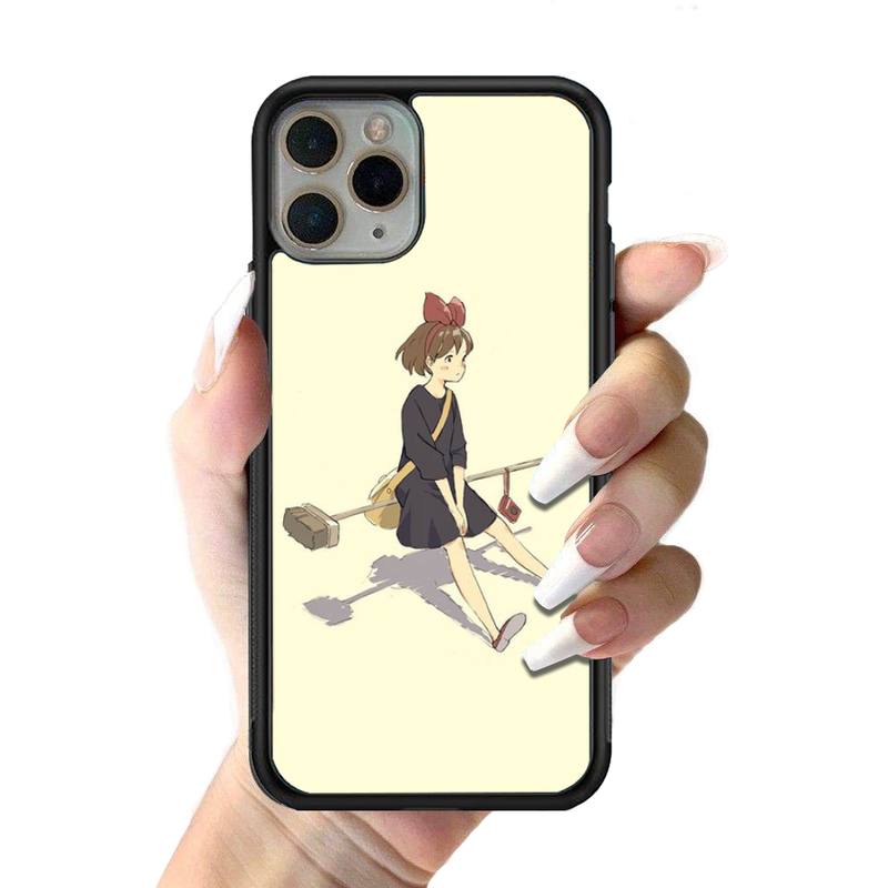Anime Kiki's Delivery Service Phone Case Silicone PC+TPU Case for iPhone 11 12 13 Pro Max 8 7 6 Plus X SE XR Hard Fundas