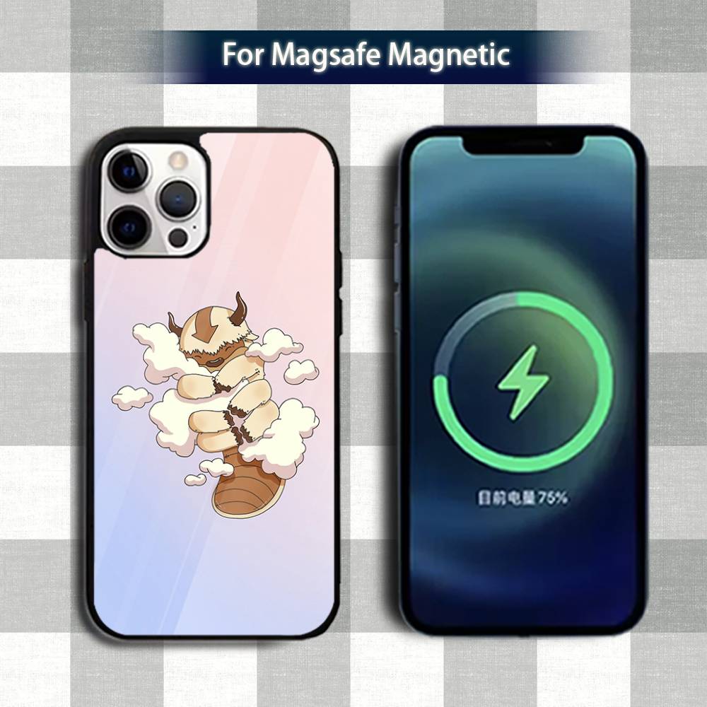 A-Avatar A-Appa AangS Phone Case For iPhone 13,12,15,17,11,16,14,Pro,Max,Plus,Mini,Magsafe,Magnetic Wireless Charging Case