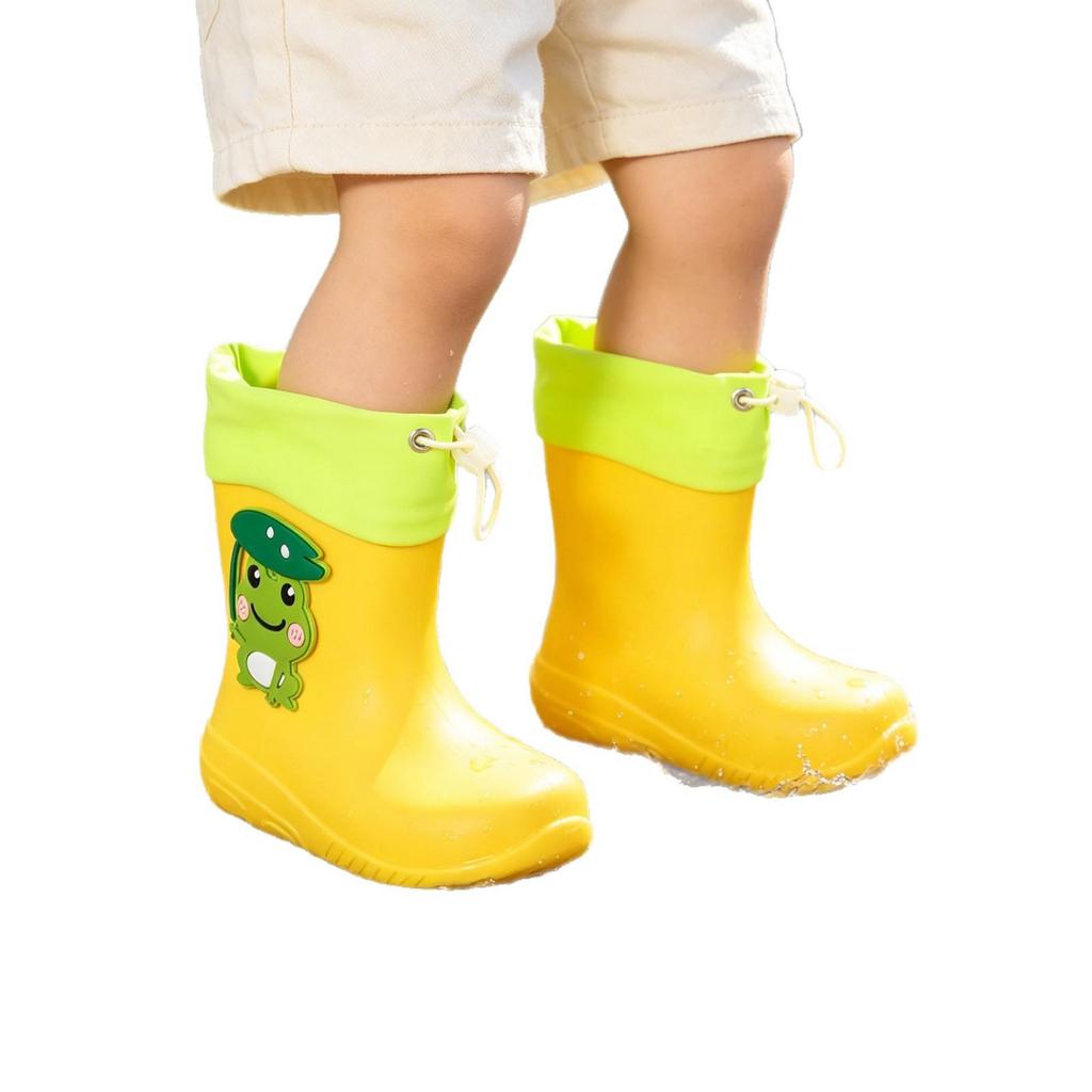 Cartoon Frog Children's Waterproof Rain Boots for Kids & Toddlers