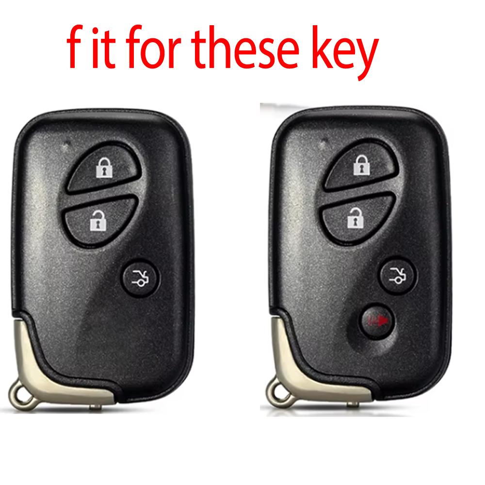 Key Fob Cover Holder For Lexus Is Is250 Ct200H  Gx460 Gs300 Is220 Rx270 Rx350 Rx300 Rubber Remote Protector Keychain