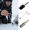 Quick Setup Ice Anchor Drill Adapter Anti-Rust Durable Power Drill Chuck Heavy Duty Ice Fishing Tent Stakes
