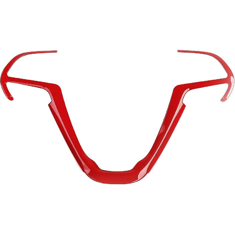 

JeCar Steering Wheel Trim Cover Interior Decoration Trim Kit for 2014-2020 Jeep Grand Cherokee & Jeep Cherokee, Red Carbon Fiber красный