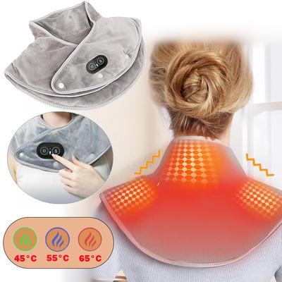 Pad Riscaldante Elettrico per Spalle e Collo, Fascia Lombare Calda, Sciarpa da Massaggio Invernale, Strumenti per il Rilassamento Famigliare e per l'Ufficio