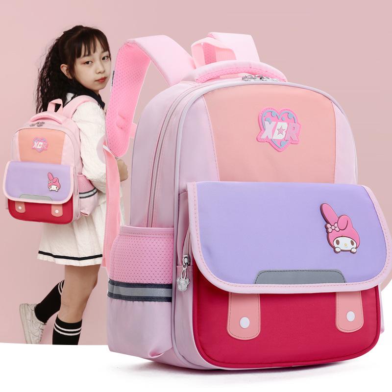 School bag, primary school students first grade leisure burden reduction backpack, preschool children's backpack