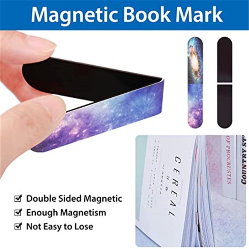 12 szt. Zakładka magnetyczna Różne wzory gwiaździstego nieba Znakomity wygląd Lekki Przenośny