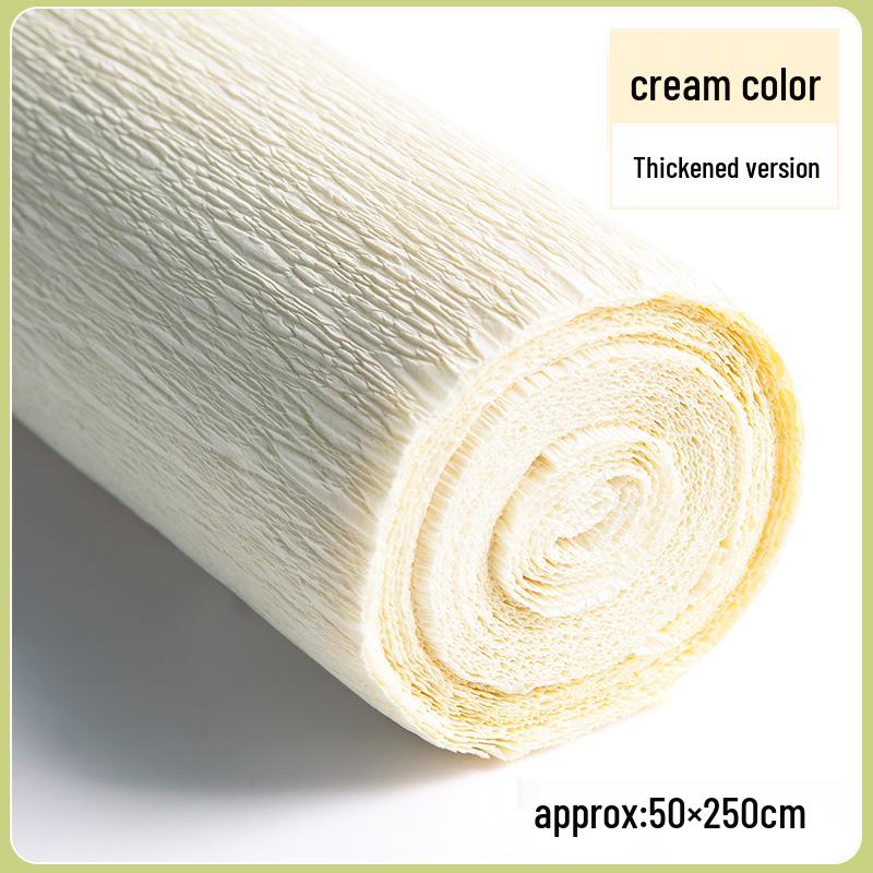 Packung dickes grünes Krepppapier für handgefertigte 3D-Blumen, ideal für Bastelarbeiten in Grundschule und Kindergarten