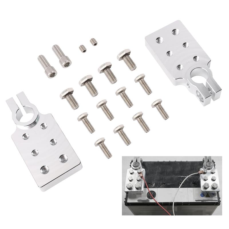 For SAE Top Post Clamp 6 Spot Flat Lug Battery Terminal Positive Negative For Northstar AGM35 AGM34 AGM34/78 AGM65 AGM24 AGM24F