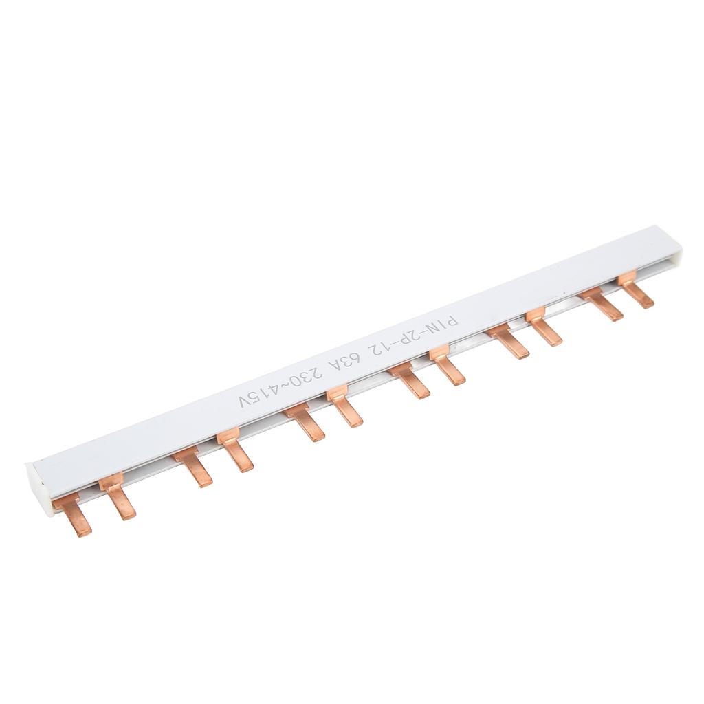 PIN TYPE Copper Busbar 2P 12 Way PVC Good Conductivity for Circuit Breaker Distribution Box