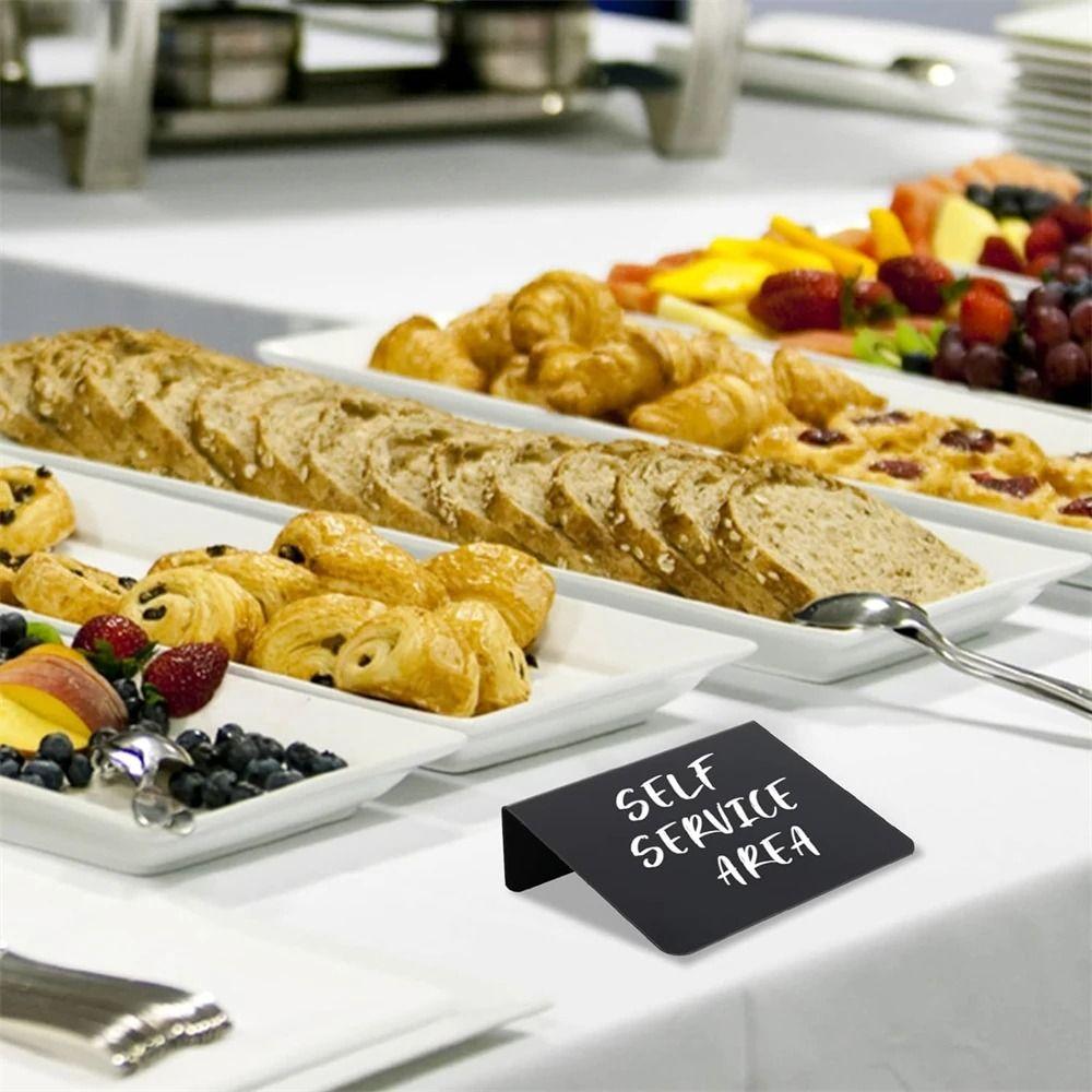 12/15/20/25Pcs Erasable Small Food Labels Desktop Price Place Cards  Bakery Cake Dessert