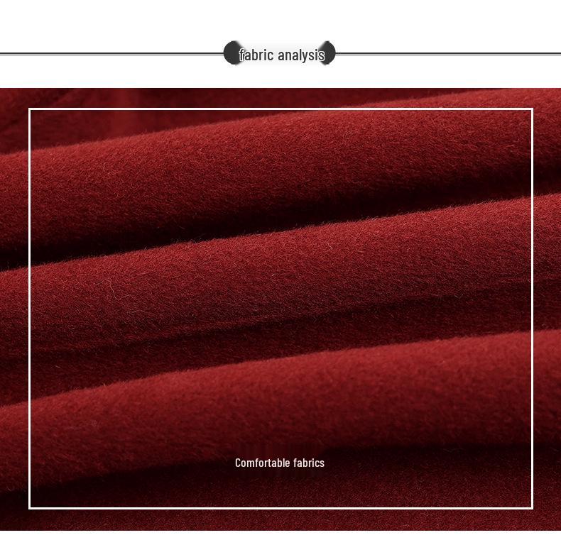 2024 Women's Petite Single-Breasted Slim Wool Coat in Solid Colors - Trendy Short Design for Winter