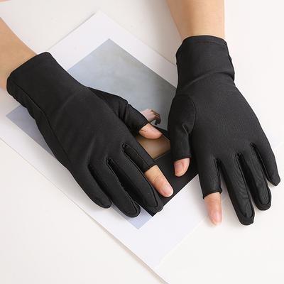 Sommerhandschuhe Herren Eisseide Sonnenschutzhandschuhe Fahrhandschuhe Angelhandschuhe Atmungsaktive Fahrrad-Wanderhandschuhe Sonnenschutzhandschuhe für Damen