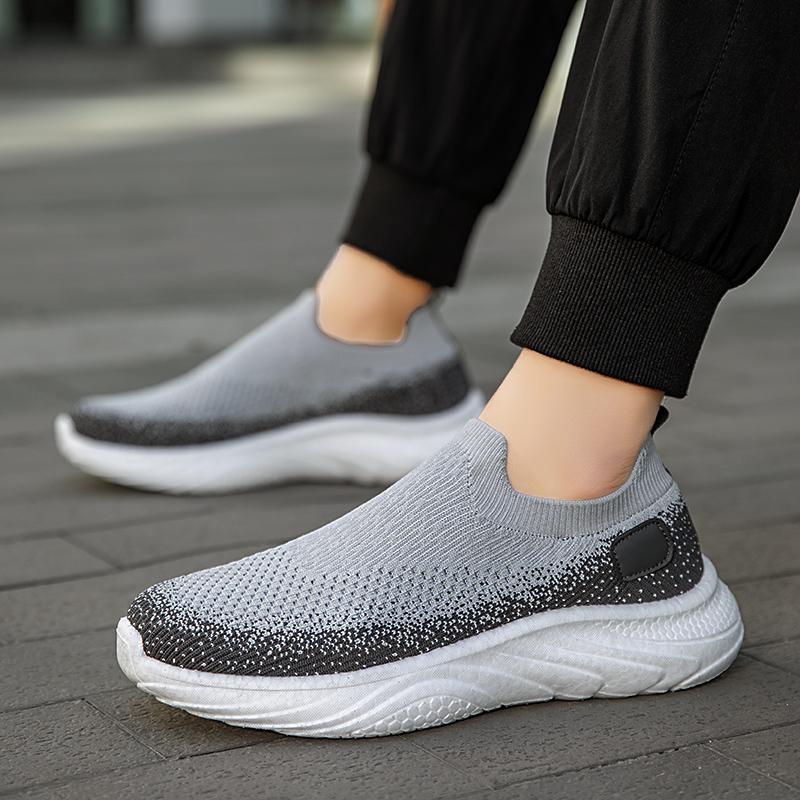 Fashion Men Women New Non-slip Lightweight Large Size Flying Mesh Socks Casual Sports Shoes Running Knit Slip-on Casual Walking Comfort