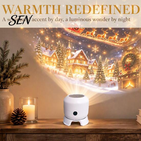 Christmas Projector Lamp Magical Projection Night Light, Indoor Room Transformer with Bedroom Star for Holiday Scenes, LED Desktop Bedroom, Home Decor