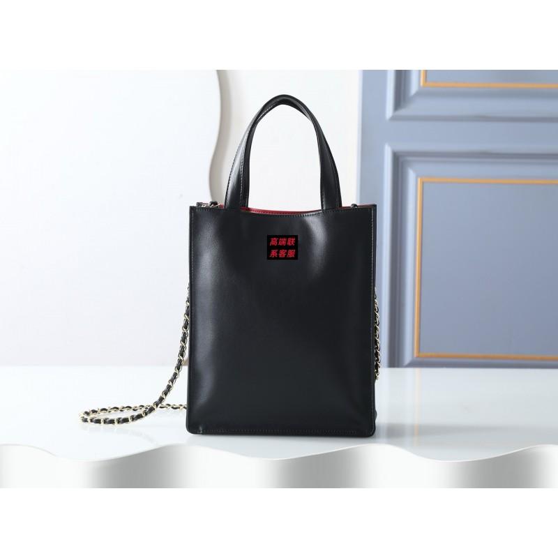 Minimalist Leather Tote Bag - Versatile Crossbody Shoulder Work Large Capacity
