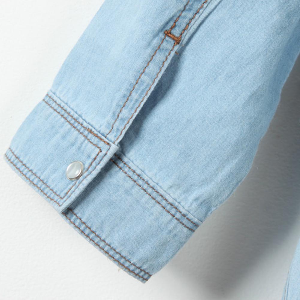 Giacca di jeans con nodo allacciato, lunghezza cropped, tipo corto, monopetto, allacciatura con lacci, camicia di jeans con nodo allacciato, jeans blu, cardigan, giacca da donna