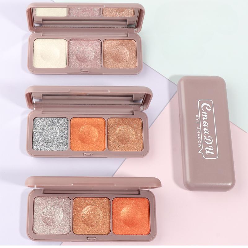 Keyboard Fingertips Three Color Mashed Potato Eyeshadow Fairy Palette Earth Moonlight Mochi Eyeshadow Palette