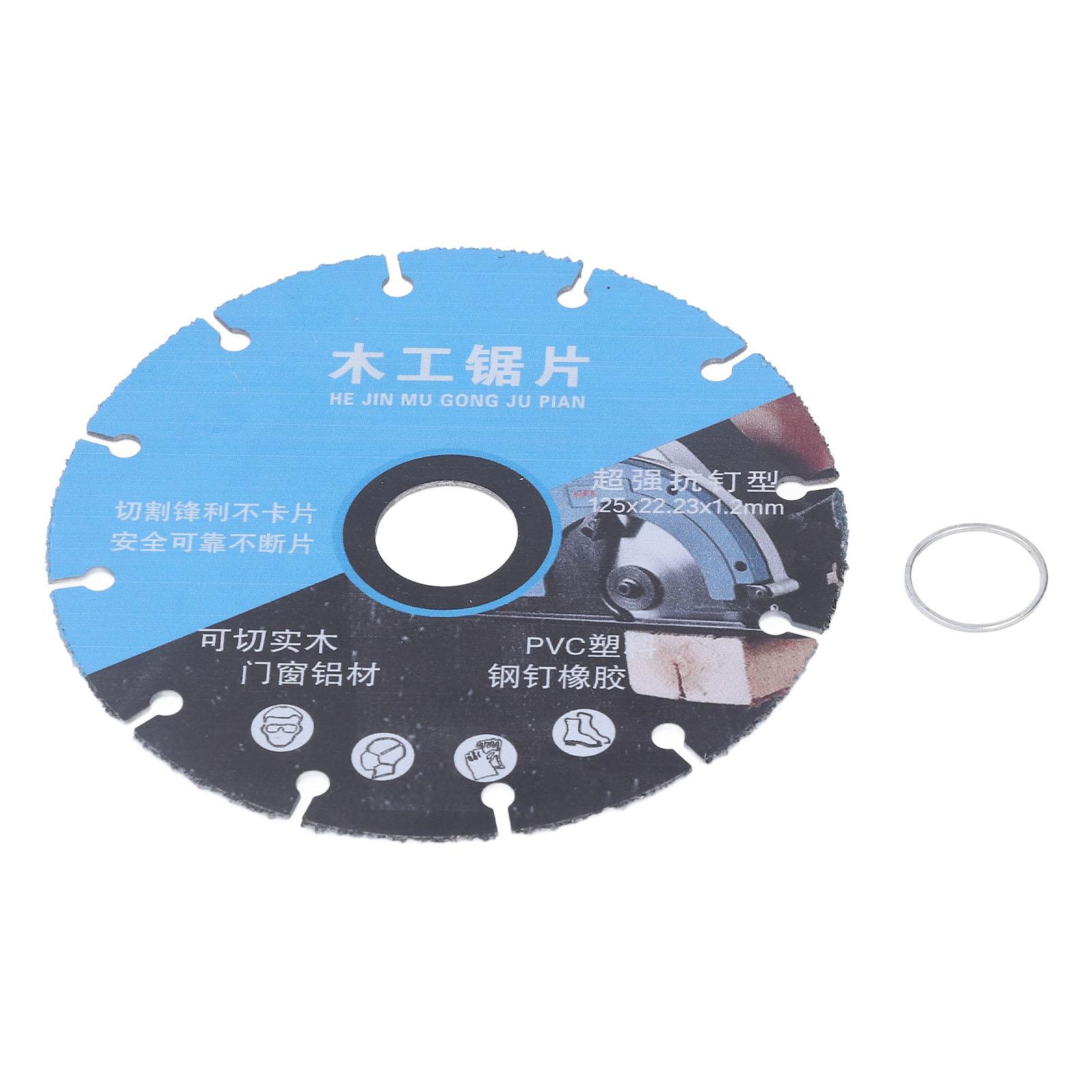 

5-дюймовый пильный диск по дереву Эффективный отвод стружки Высокомарганцовистая сталь Круглый режущий диск для