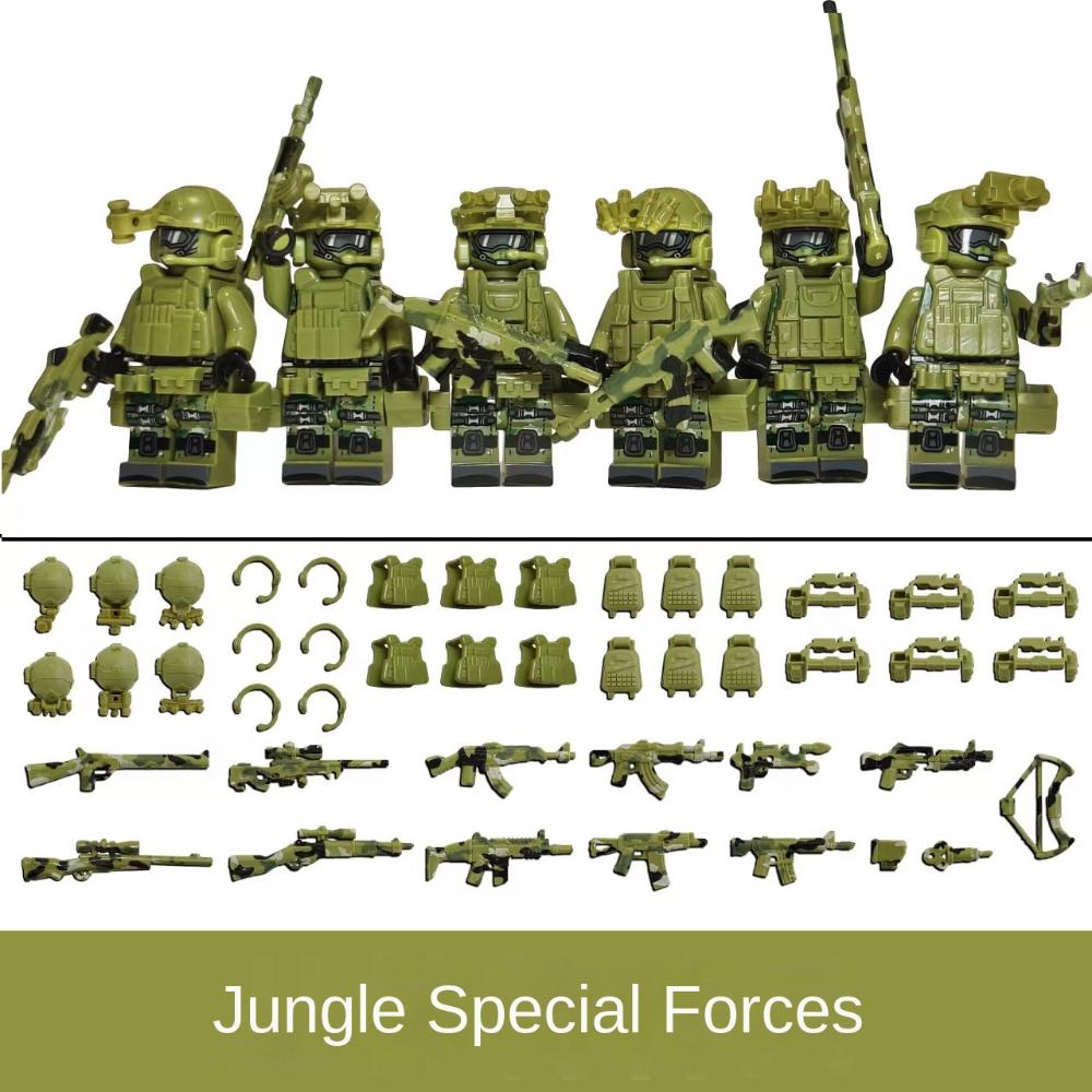 

Военные строительные блоки, камуфляж «Призрак», спецназ, куклы, оружие и снаряжение, подарки на день рождения, гуманоидные куклы.