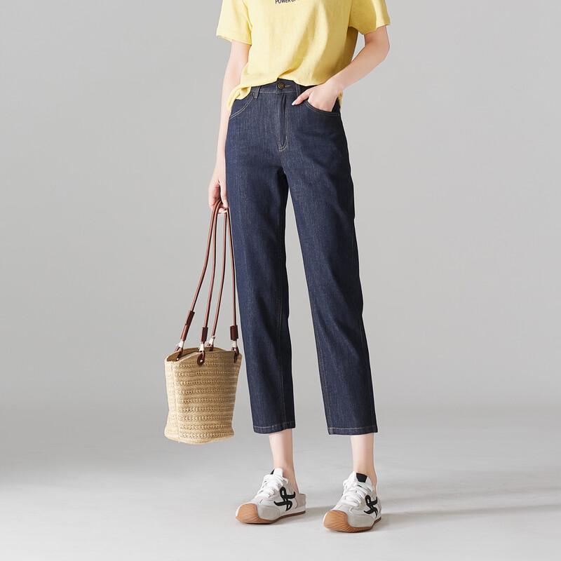 SOFSIL Women's Vintage High-Waist Cropped Jeans
