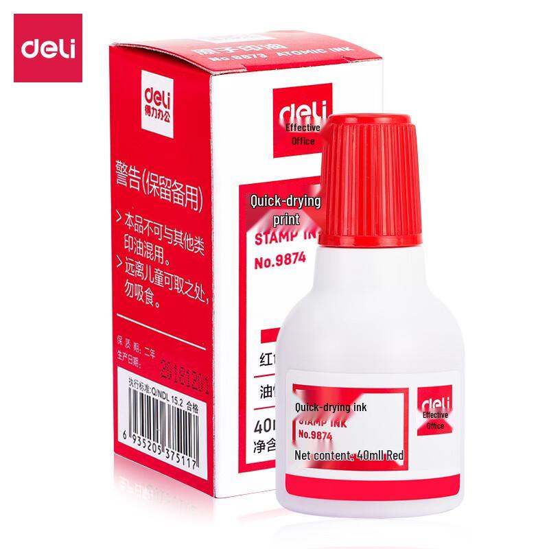 Deli 9874 Quick-Dry Inkpad Oil