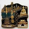 China Metal Fridge Stickers Hangzhou Souvenirs Huangshan Tianjin Guilin Guangxi Wuhan Xi An Zhangjiajie Fridge Magnets Gifts