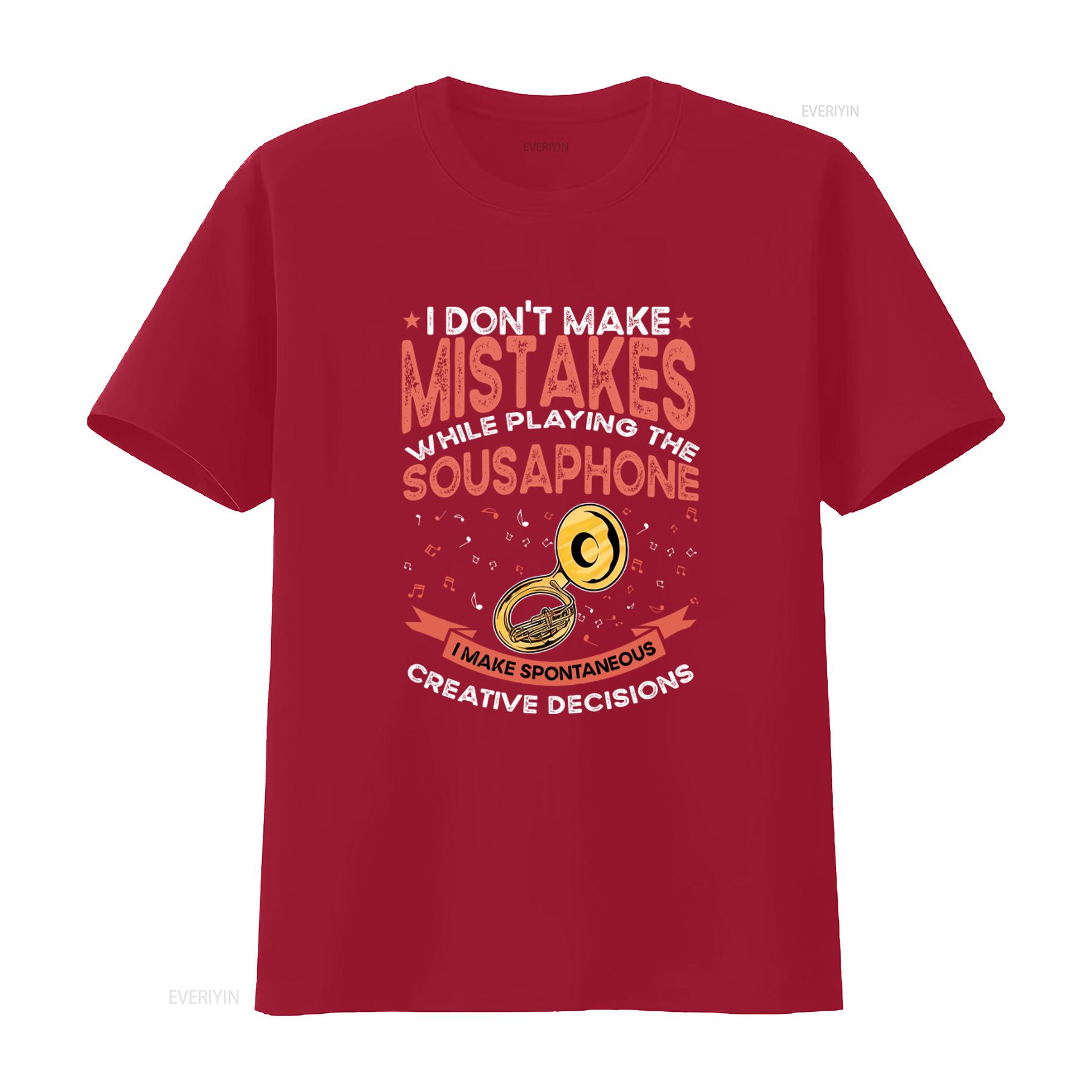 

Футболка для тубиста-сузафониста Sousaphone Player T Shirt Sousaphonist Я не делаю ошибок во время игры Спонтанные творческие решения Дизайн винтажный S