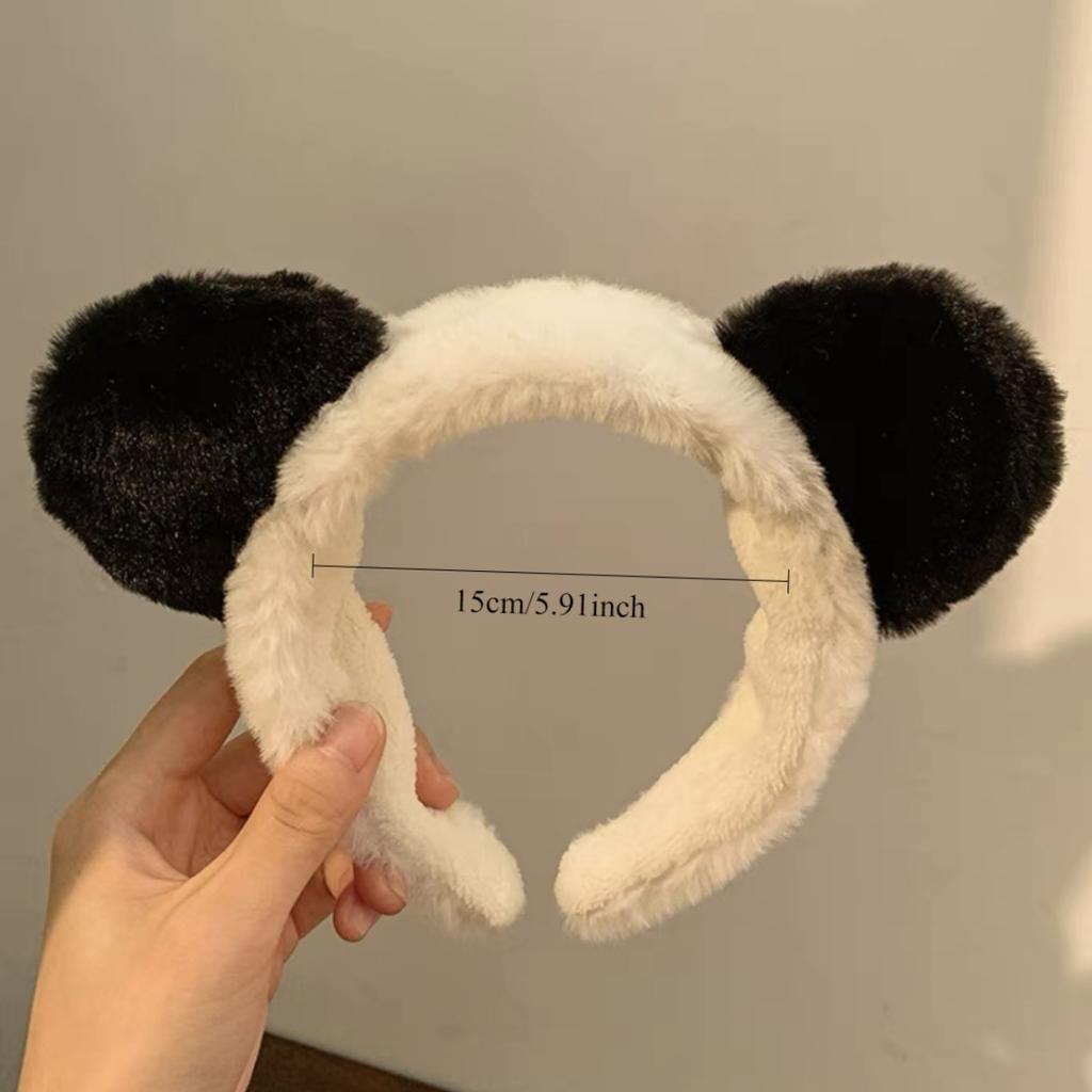 Cute Frog Panda Plush Hair Band Party Hair Hoop Wash Face Headband Cartoon Headwear Hair Accessories for Women