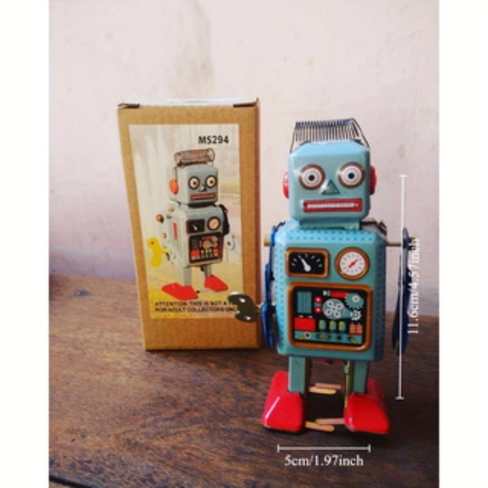 MS294 Blecharbeiter Roboter Retro Nostalgische Blechhandarbeiten Bar Bekleidungsgeschäft Personalisierter Schmuck