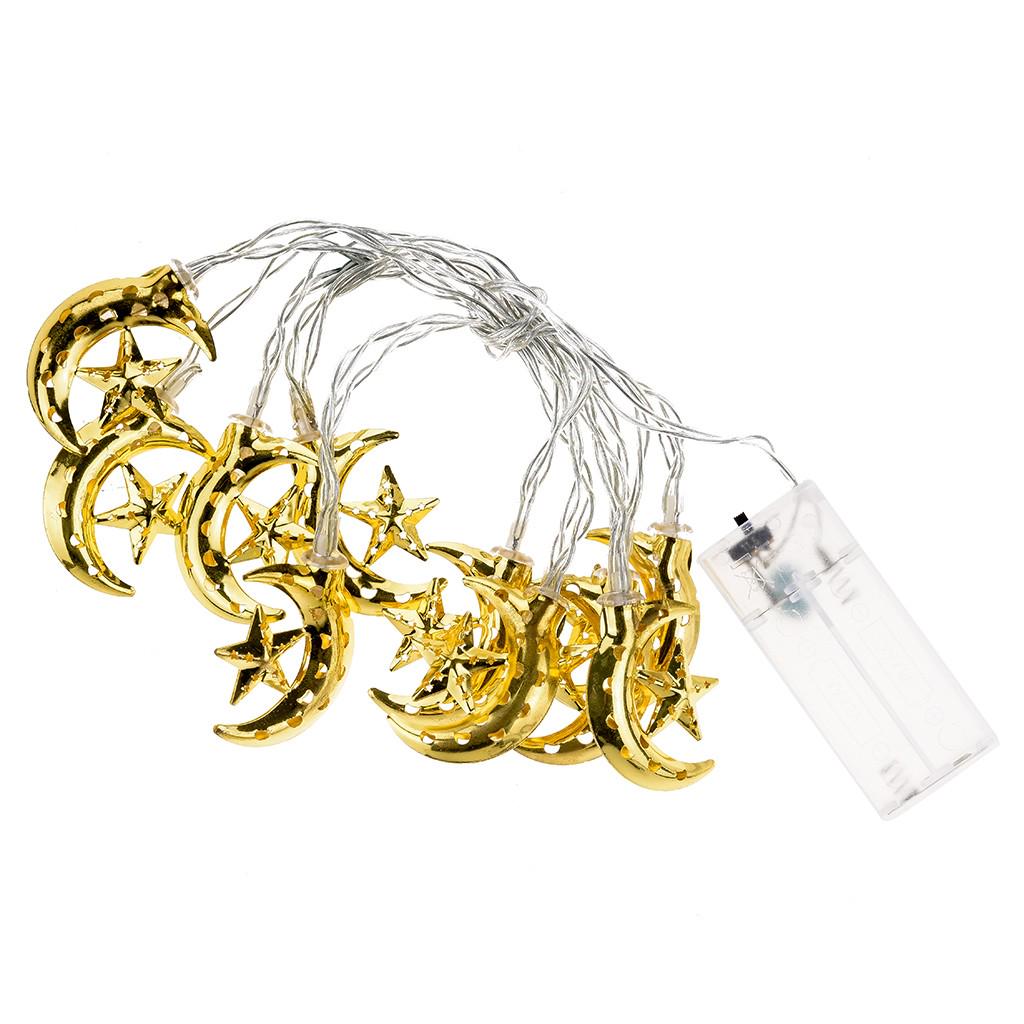 

Рамадан и Ид Декоративное освещение Светодиодные фонари Домашний фестиваль Вечеринка Фестиваль Ницца золотой