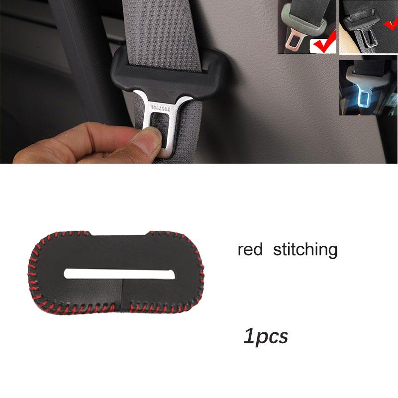 Universal Car Seat Belt Buckle Clip Protector leather Interior Button Case Anti-Scratch Cover Safety Car Accessories