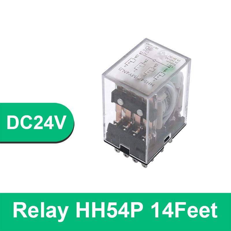 HH52P HH53P HH54P Miniature Coil General Electromagnetic Intermediate Relay Switch LED DC 6V 12V 24V AC 220V MY2NJ/MY3NJ/MY4NJ Relays 5