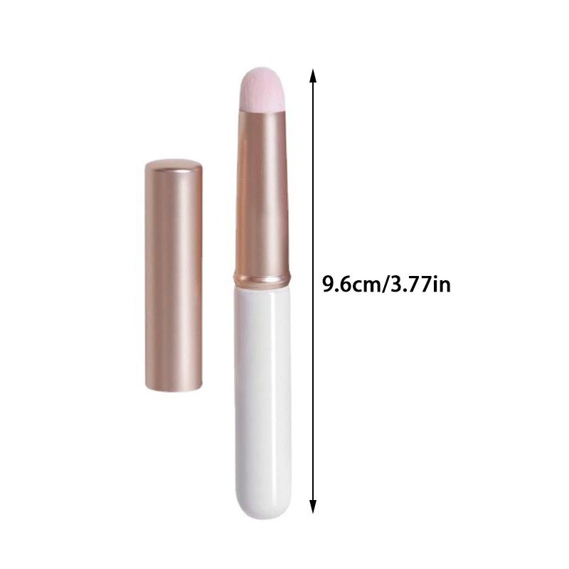Lipstick Brush Concealer Round Head Lip Brush With Cover Carry Lid Soft Synthetic Lip Gloss Smudge Makeup Brush Cosmetic