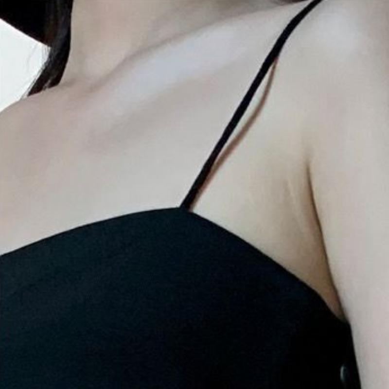 WTEMPO Brand Trendy Fashion Halter Dresses Women Summer Women's Sexy Inside Hit Bottom Hepburn Style Small Black Dress Halter Skirts