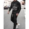 Men's Gradient Color Casual Sportswear Matching Tracksuit, Outfit Suitable Casual Wear - Comfortable Tracksuit for Events