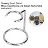 Men Stainless Steel Shaving Brush Stand Razor Holder for Salon Home Travel Use