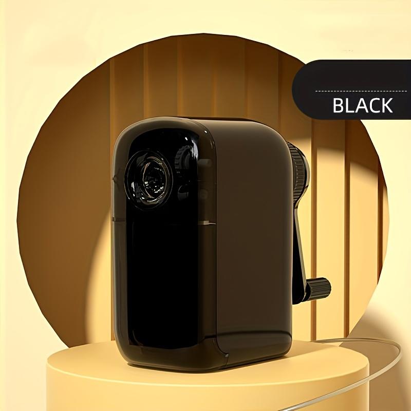 Heavy Duty Blade Manual Pencil Sharpener Auto-Stop Function Handheld Fast Sharpener for Kids #2 HB Pencils Hand Cranked Safe Design