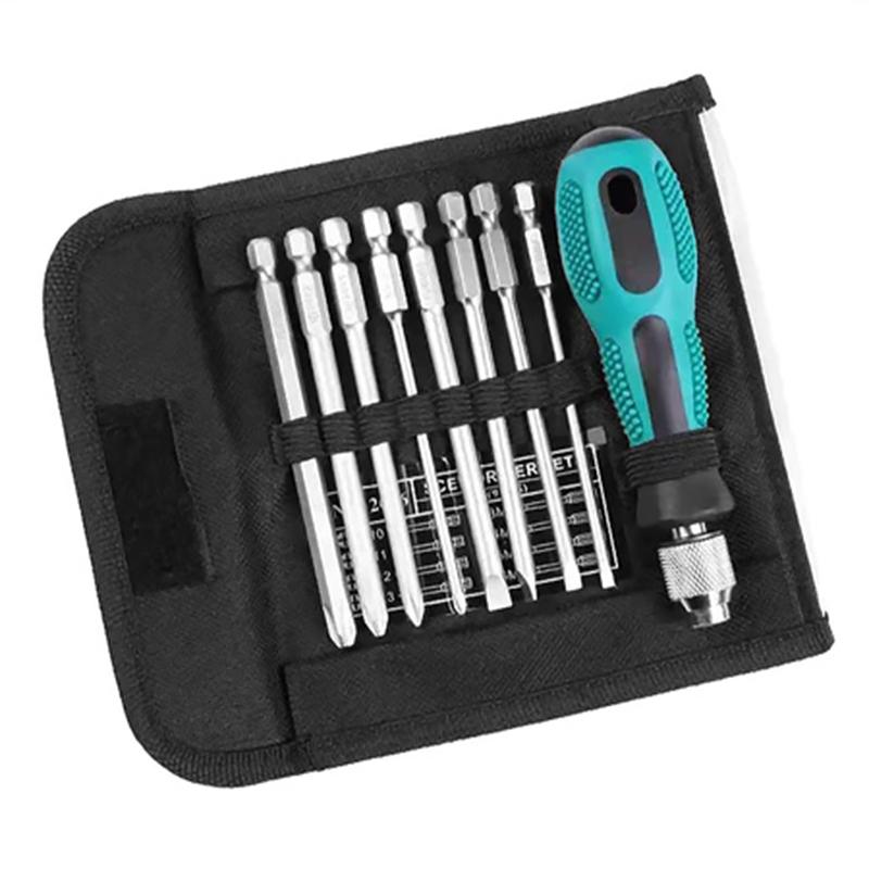 9Pcs Slotted Screwdriver Set With Magnetic Tip Screwdrivers Tool Set For Maintenance And Disassembly Ready To Use