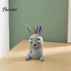 Lazy Animal Desk Organizer 3D Printed Rabbit Pen Holder, Large Capacity Organizer, Matte Finish Container Cute Pencil for Office Home School