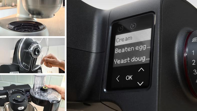 Bosch mums6zs34 series 6 kitchen machine black brushed steel