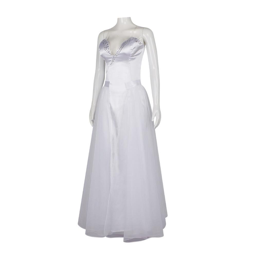 Wicked For Good Glinda Cosplay Costume For Women With Polyester Long Dress For Halloween And Stage Performances