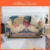 Fourseason Suitable Thickened Doublesided Countryside Sofa Cushion Map Sofa Cover Camping Blanket