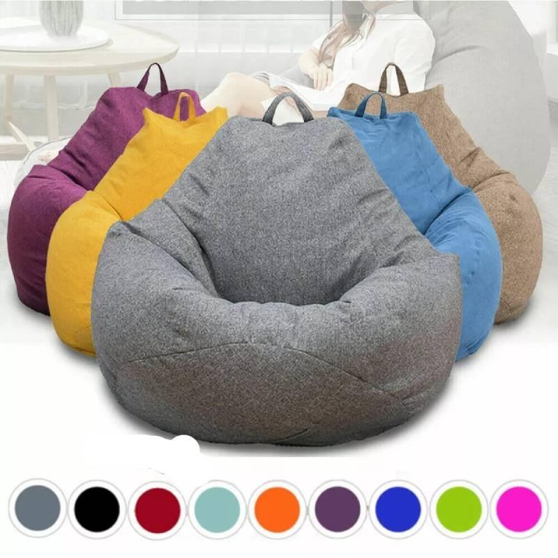 Large Bean Bag Chairs Cover Adults Teens Kids Couch Sofa Cover Lounger Lazy