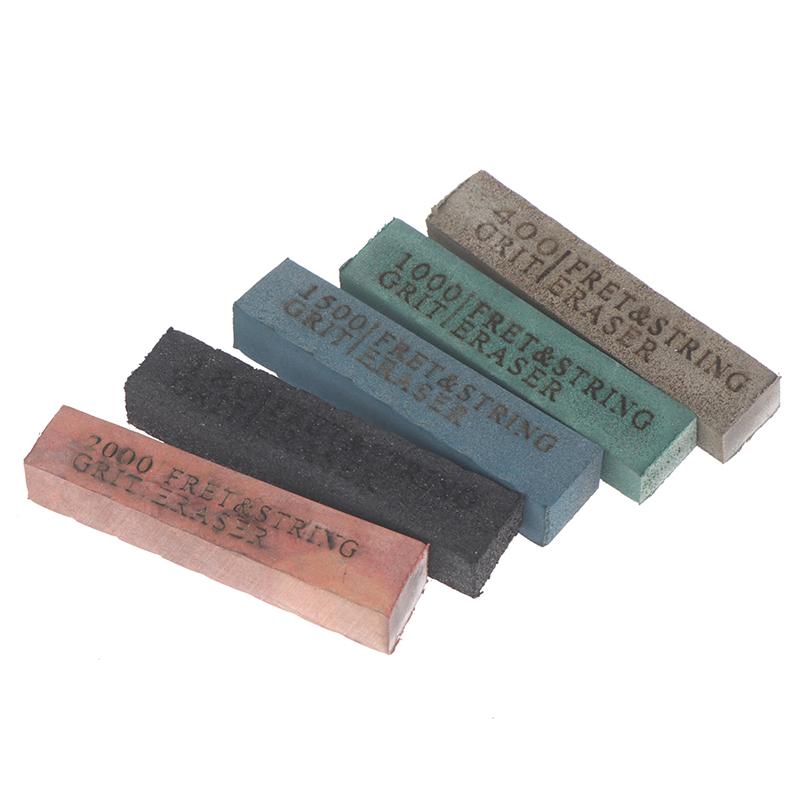 1Pz Gomme Abrasive per Lucidare i Tasti della Chitarra Gomma Abrasiva per Tasti 180 /400/1000/1500/2000 Grana Per Strumento di Manutenzione della Chitarra