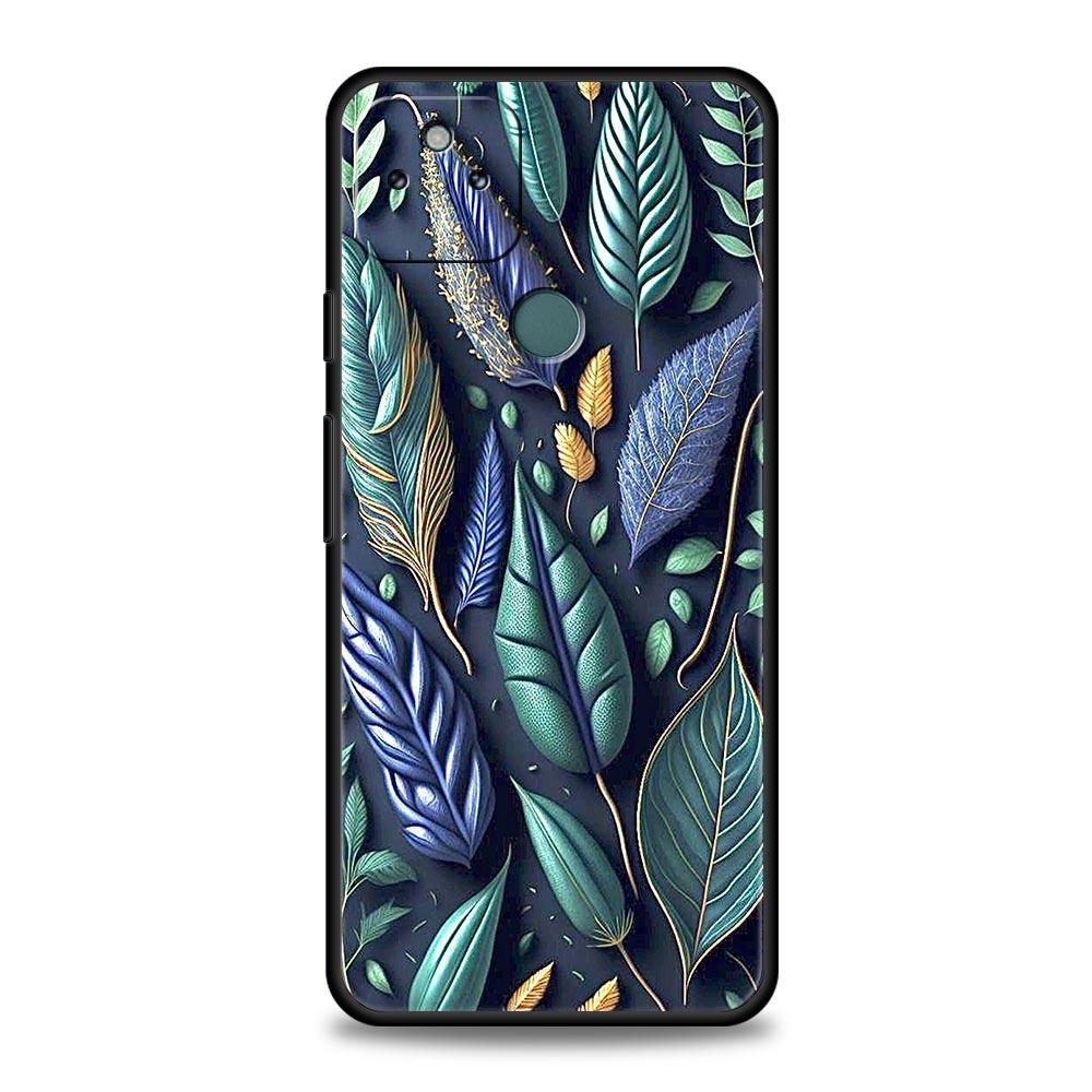 Phone Case Cover for Google Pixel 10 9 8 7 6 7A 6A Pro Shockproof Soft TPU 10 9 Pro XL Shell Capas Fundas Colorful Leaves Coque