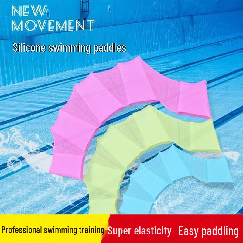 Silicone Swimming Paddles for Adults & Kids – Duck Feet/Frog Hand Design for Diving & Water Sports