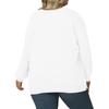 Women's Fashionable Casual Plus-Size Long Sleeve Pullover Printed Sweatshirt