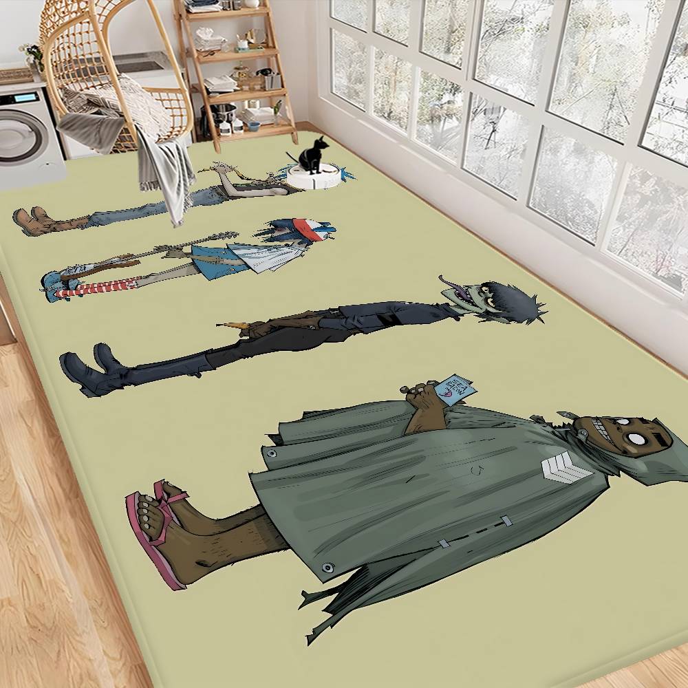 Music Cool Band G-gorillaz Door Mat Washable Non-Slip Living Room Sofa Chairs Area Mat Kitchen Doormat Area Rug