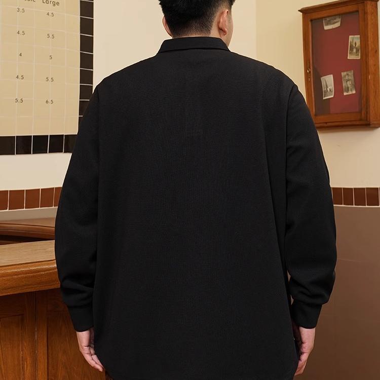 Plus Size Trendy Moisture Wicking Soft High Quality Breathable Men's Loose Polo Shirt--Wrinkle Resistant Casual Athletic Short Sleeve Neck Shirt