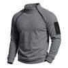 Men S Fleece Pullover Sweatshirt Long Sleeve Casual Stand Collar