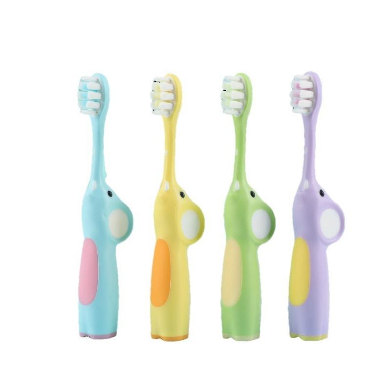 Children's Toothbrush with 2 Thin Soft Brush Heads Smart Toothbrush for Kids Aged 3-12